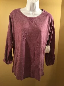 Para mujer Faded glory Dolman Encaje Yugo Mangas Largas Top Baya Perfect Grande - Imagen 1 de 6