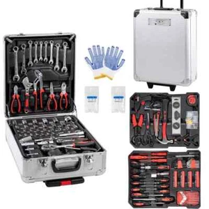 VALIGIA CASSETTA ATTREZZI DA LAVORO KIT UTENSILI 849 PEZZI COMPLETA DI TROLLEY - Foto 1 di 9