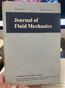 Journal Of Fluid Mechanics. Vol 102 Hardcover Jan 1981. Hardcover - Picture 1 of 4
