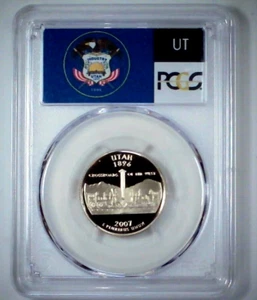2007-S 25C State Quarter Utah PCGS PR69 DCAM Clad 25huo0111 - Picture 1 of 4