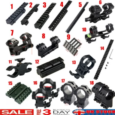 Tactical Hunting Lamp Scope Torch Mount Adapter Dovetail  Picatinny Rail - Image 1 of 2