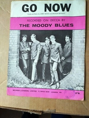 original vintage sheet music go now by moody blues 1963 - Image 1 of 3