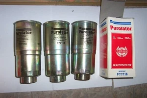 PUROLATOR F77118 DIESEL FILTER 3 STÜCK AUDI 100 2,5 TDI LIMO AVANNT-115-120 PS - Picture 1 of 4