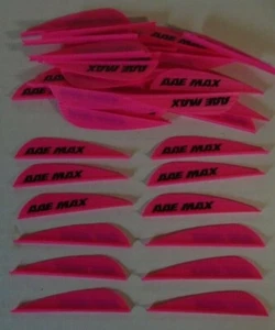 100 AAE Max Stealth 2.7" HOT PINK Vanes arizona archery equip arrow fletching - Picture 1 of 1