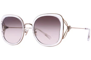 Coach CK483 HC7153B 5111U8 Sunglasses Women's Clear/Grey/Pink Gradient 54mm - Picture 1 of 7