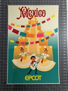 DISNEY EPCOT Mexico PAVILION SERIGRAPH POSTER LE 300 ERIC TAN STACEY AOYAMA D23 - Picture 1 of 1