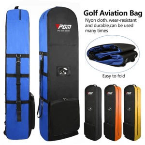 Golf Bag Air Travel Covers Hard Case Golf Club Rolling Protector With Wheels - Picture 1 of 27
