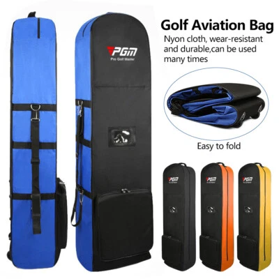 Golf Bag Air Travel Covers Hard Case Golf Club Rolling Protector With Wheels - Image 1 of 4