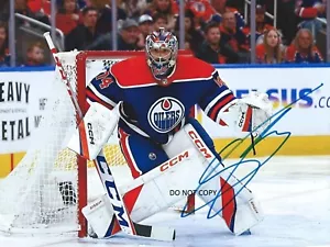 STUART SKINNER - EDMONTON OILERS Signed Autographed 8x10 Reprint Photo #1 !! - Picture 1 of 1