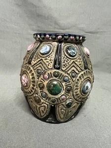 ART NOUVEAU ERA AMPHORE MIT JUWELEN KERAMIKVASE 1920ERer - Bild 1 von 7