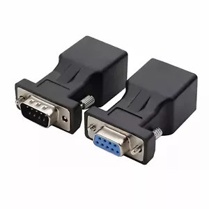 J13 VGA Extender Ethernet Adapter VGA 15 poliger Stecker/Buchse auf RJ45 Buchse - Bild 1 von 13