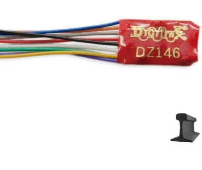 Digitrax DZ146 ~ New 2025 ~ Z / N / HO Scale ~ Wired DCC Motor Decoder FX3 LEDs - Image 1 of 2
