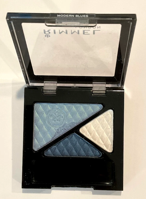 BUY1,GET1@20%OFF(add 2) Rimmel Glam Eyes Trio Eye Shadow Modern Blues *DEFECTIVE - Image 1 of 3