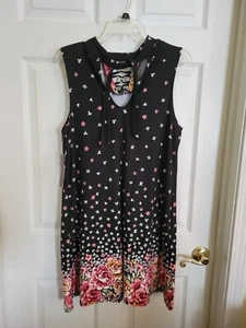 Juniors Black & Pink Dress, sz Xl (15-17), by No Boundaries - Picture 1 of 5