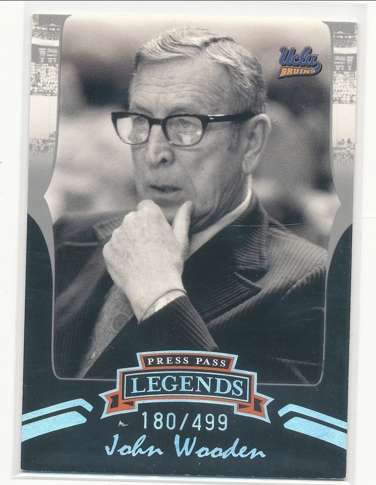 2006 Press Pass Legends John Wooden Silver 180/499 - Image 1 of 1