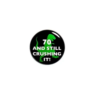 70th Birthday Pin Button Cute Party Favor Pin-back Backpack Jacket Pin 1" 39-10 - Picture 1 of 3