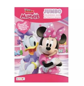 Disney Minnie Jumbo Coloring & Activity Book 80 pages - Bonus Stand Up Character - Picture 1 of 4
