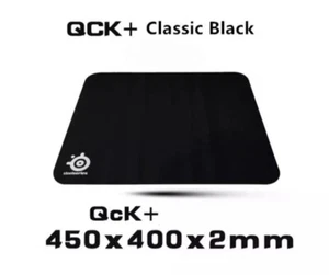 SteelSeries QcK+ Gaming Mouse Pad - 450mm x 400mm, Non-slip - BLACK (OLD DESIGN) - Picture 1 of 4