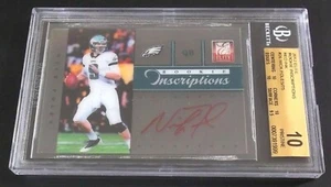 #/75 BGS 10 Pristine 10 Autograph Rc Red Ink Nick Foles Auto 2012 Rookie Signed - Picture 1 of 4