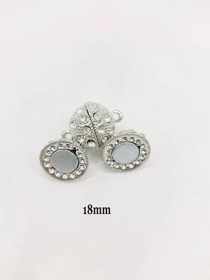 5 Pcs Magnetic Clasp Rhinestone Ball Accessories Strong Fixed Connector Closure - Image 1 of 4