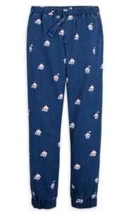 Disney Parks Mickey Mouse Christmas Print Jean Joggers Pant Elastic Pull Up 3X - Picture 1 of 6