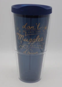 Vaso de viaje TERVIS 24 oz Harry Potter Don't Let Muggles Get You Down azul dorado - Imagen 1 de 8