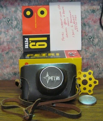 Cámara telémetro Kuribayashi 1,9 35 mm - Petri - necesita alguna reparación - 1960 de colección Foto 1 de 4