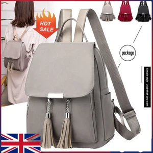 Women Ladies Waterproof Anti-Theft Backpack Rucksack Travel School Shoulder Bag - Picture 1 of 16