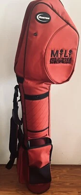 Estuche de golf de viaje Burton de cuerpo duro bidireccional rojo y negro con correa acolchada para el hombro Foto 1 de 4