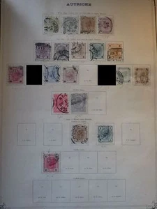 19 x Timbres AUTRICHE AUSTRIA OSTERREICH 1891-1904 Obliterés Used * - Picture 1 of 6