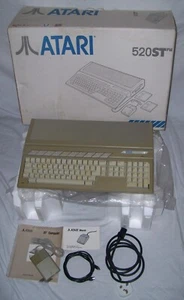 Atari ST 520 STFM Computer 4MB (4096) Memory TOS 1.02 BOXED Mouse Joystick Games - Afbeelding 1 van 16
