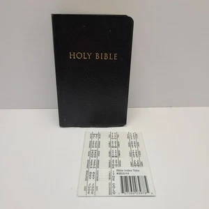 Holy Bible New International Version NIV Zondervan ISBN 0-310-92616-5 Black 2001 - Imagen 1 de 7