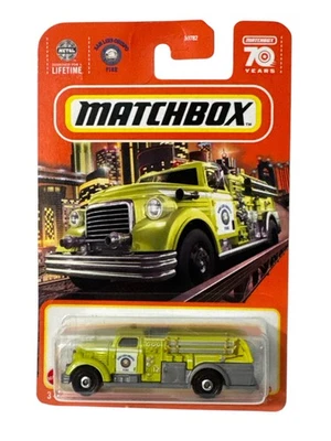 Matchbox 2023 Yellow Fire Dasher San Luis Obispo Fire Dept Toy Firetruck New - Image 1 of 4