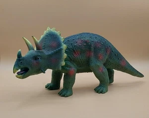 Toys R Us Maidenhead TRICERATOPS Dinosaur Large Rubber Foam Figure Toy EUC - Picture 1 of 6