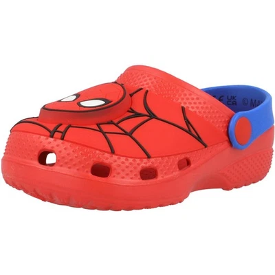 Zueco iluminado Spider-Man rojo GDI29104 zapatos sin cordones para niños con correa Foto 1 de 4