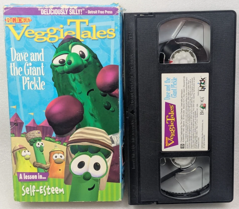 VeggieTales Dave And The Giant Pickle (VHS, 1999, BigIdea) - Image 1 of 4