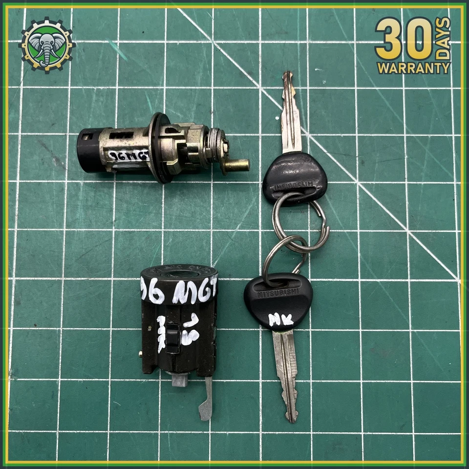 91-99 MITSUBISHI 3000GT ENCENDIDO MANIJA PUERTA CERRADURA CILINDRO Y JUEGO DE LLAVES OEM Foto 1 de 4