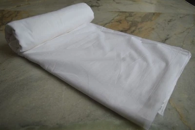 White Solid Plain 100%Cotton Fabric 15 Yard NO TARRIF CHARGES 100%✅ ZK_79 - Image 1 of 4