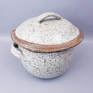 Trichter Dampf Topf/Backformen Steingut Keramik Handarbeit mit Deckel - Bild 1 von 10