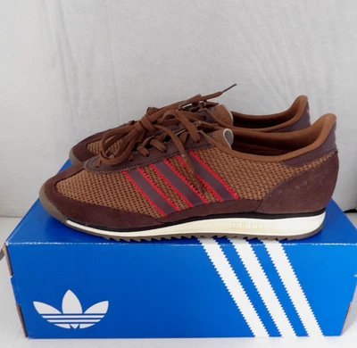 Nuevos sin caja Auténticos Zapatos para Mujer ADIDAS SL 72 OG Marrón, Rojo Gamuza/Lona Talla 9 M Foto 1 de 4