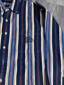 VINTAGE Chaps Ralph Lauren Hemd mehrfarbig gestreift Button Down Large - Bild 1 von 6