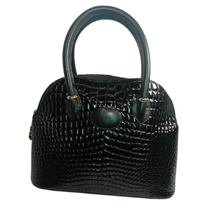 Vintage Harvard Valentino Genuine Leather Dome Handbag Designer Purse READ - Bild 1 von 14