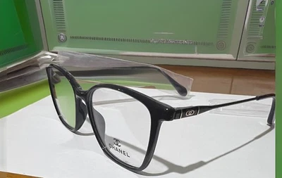 Marco de gafas Chanel, mujer negra, 50,16 146, precio de venta) V buena calidad Foto 1 de 4