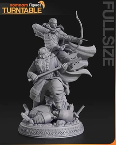Gimli & Legolas | Resin Model Kit | DIY The Lord of the Rings Legendary Duo - Picture 1 of 11
