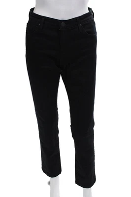 AG Adriano Goldschmied Women Straight Black Jeans Size 28 - Image 1 of 4