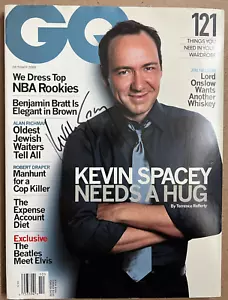 Kevin Spacey Autograph GQ Magazine #121 Oct 2000 - Imagen 1 de 2