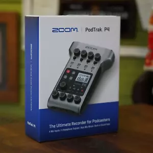 Zoom PodTrak P4 Portable Multitrack Podcast Handy Recorder - Picture 1 of 12