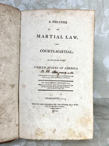 Alexander Macomb, Ley Marcial y Tribunales Marciales, 1809 - Imagen 1 de 14