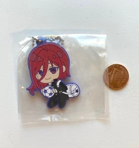 Hyoma Chigiri Blue Lock Rubber Strap Mascot Keychain Charm Authentic Japan - Picture 1 of 2