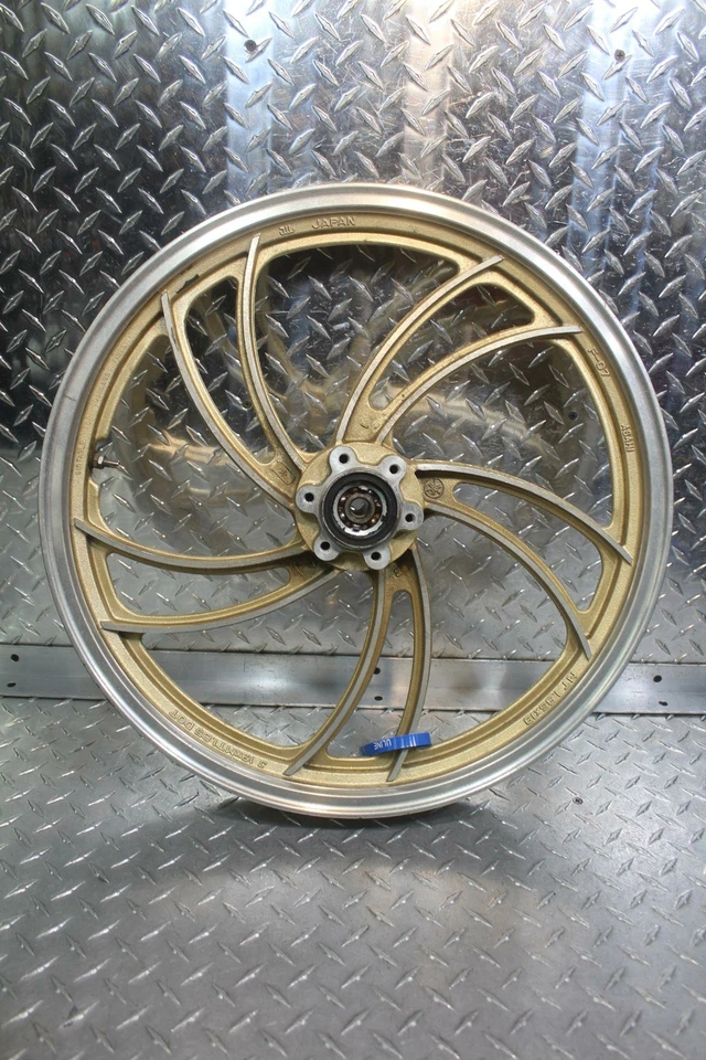 1981 YAMAHA XJ650L MIDNIGHT MAXIM GOLD FRONT WHEEL RIM 4H7-25168-29-8L (1.89x19) - Image 1 of 4